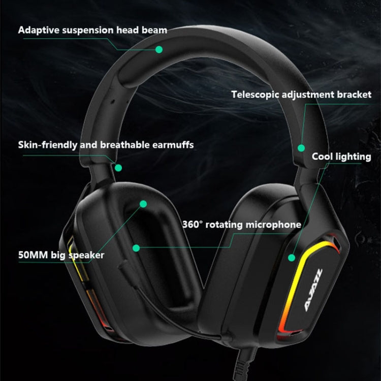 Ajazz AX368 Computer Game Audio Recognition RGB Headset 7.1 Channel Version (Pink) - free shipping - PMC TechLife - Order now!