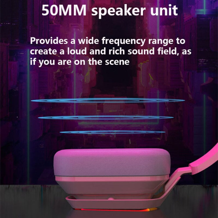 Ajazz AX368 Computer Game Audio Recognition RGB Headset 7.1 Channel Version (Pink) - free shipping - PMC TechLife - Order now!