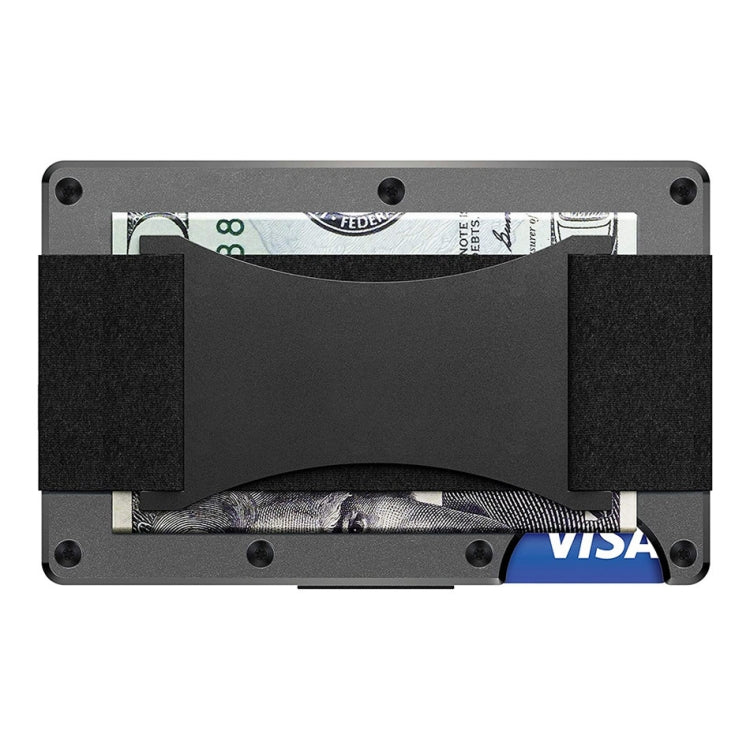 Credit Card Holder Wallets RFID Blocking Slim Metal Card Clip, Color: Blue Forging Carbon - Antimagnetic RFID Package by PMC TechLife | Online Shopping South Africa | PMC TechLife | Buy Now Pay Later Mobicred