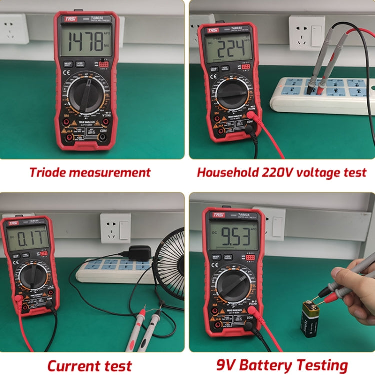 TASI TA803B Digital High Precision Multimeter Digital Display Household Multifunction Electrician Multimeter - Digital Multimeter by TASI | Online Shopping South Africa | PMC Jewellery | Buy Now Pay Later Mobicred