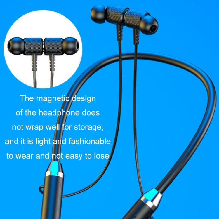 Wireless Hanging Neck Long Battery Life Sports Binaural Bluetooth Headset(Red OPP Bag) - Neck-mounted Earphone by PMC TechLife | Online Shopping South Africa | PMC TechLife