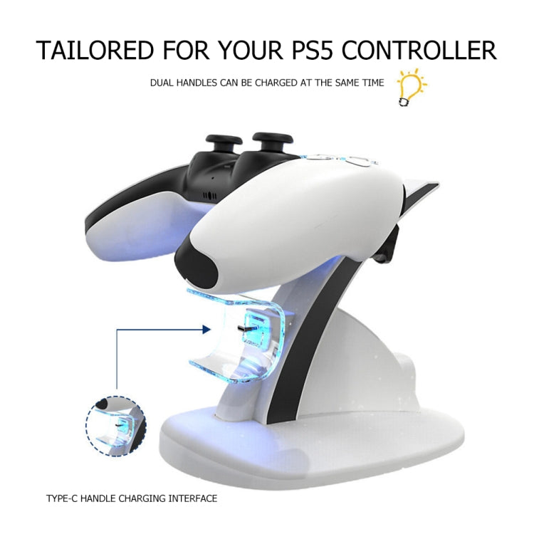 iplay HBP-253 For PS5 Game Wireless Handle Double Charging Base Placement Bracket(Black) - free shipping - PMC TechLife - Order now!