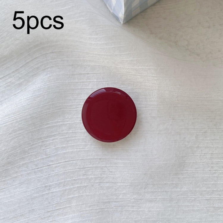 5pcs Solid Color Drop Glue Airbag Bracket Mobile Phone Ring Buckle(Red) - Ring Holder by PMC Jewellery | Online Shopping South Africa | PMC Jewellery