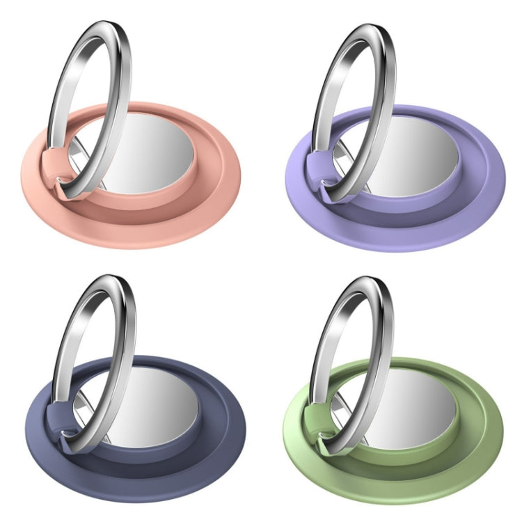 5pcs Car Magnetic Metal Ring Buckle Mobile Phone Holder(Lavender Gray) - Ring Holder by PMC TechLife | Online Shopping South Africa | PMC TechLife