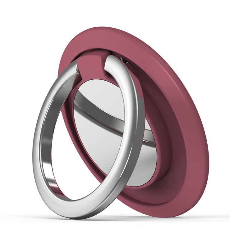 5pcs Car Magnetic Metal Ring Buckle Mobile Phone Holder(Hawthorn Red) - Ring Holder by PMC TechLife | Online Shopping South Africa | PMC TechLife