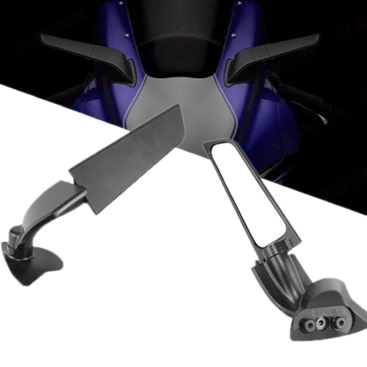 For YAMAHA YZF-R6/R7 Motorcycle Fixed Wing Reflector(Black) - Side Mirrors by PMC TechLife | Online Shopping South Africa | PMC TechLife | Buy Now Pay Later Mobicred