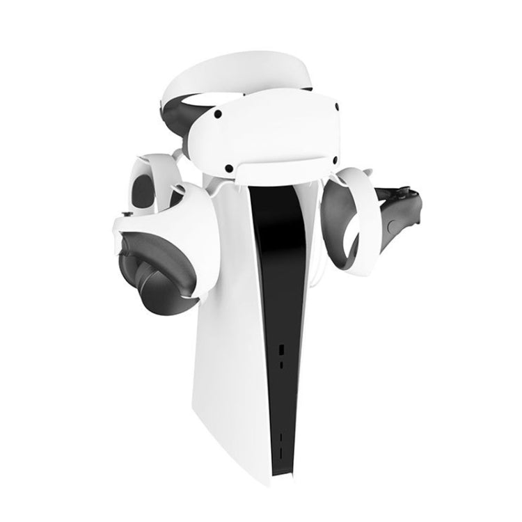 iplay for PS5/PSVR2 Headphone Storage Bracket Charging Cable with Indicator Light(White) - Holder by iplay | Online Shopping South Africa | PMC TechLife | Buy Now Pay Later Mobicred