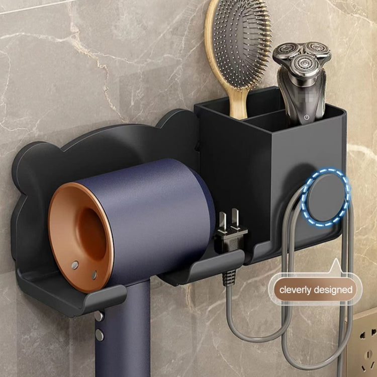 For Dyson Hair Dryer Wall-Mounted Holder Bathroom Shelf Storage Rack, Style: 3pcs Simple  Black - Hair Dryers & Accessories by PMC Jewellery | Online Shopping South Africa | PMC Jewellery