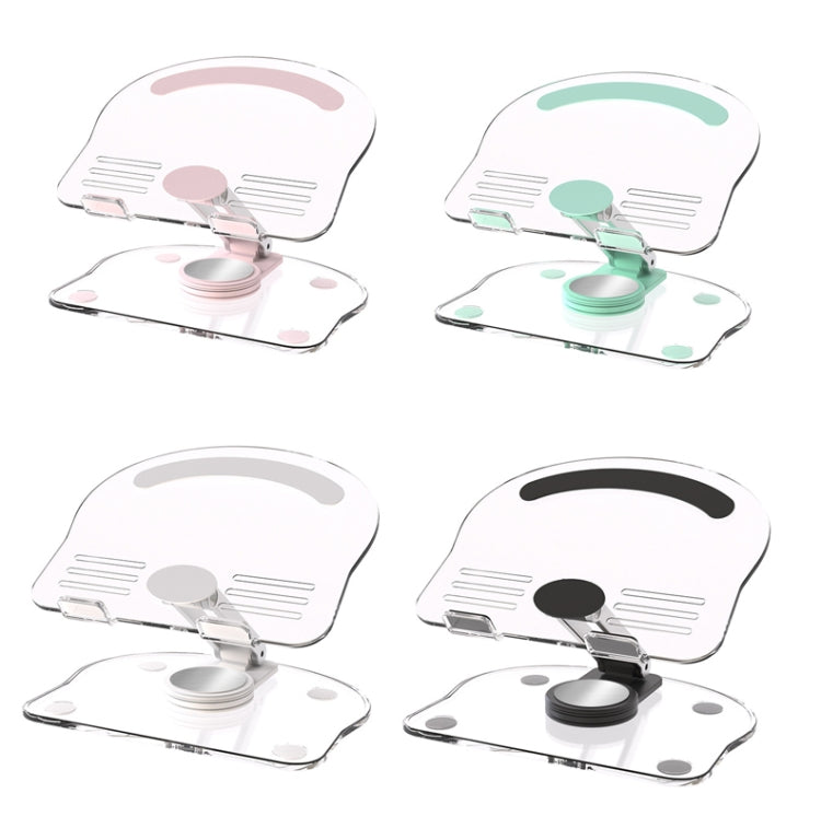 KF-Z11 Acrylic Tablet PC Mobile Phone Bracket Desktop Rotating Foldable Lazy Non-slip Phone Support Frame(Black) - Desktop Holder by PMC TechLife | Online Shopping South Africa | PMC TechLife