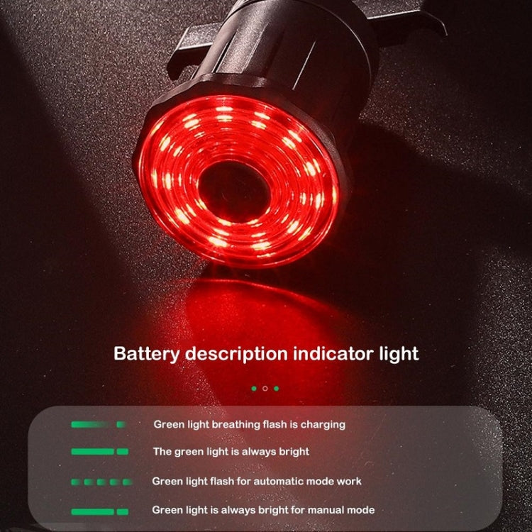 WEST BIKING Bicycle USB Charging Smart Brake Sensor Warning Tail Light(Cushion) - Taillights by WEST BIKING | Online Shopping South Africa | PMC TechLife | Buy Now Pay Later Mobicred