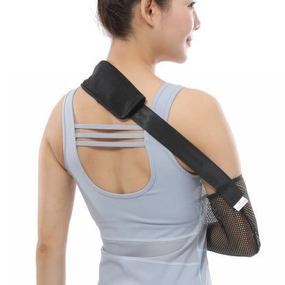 L Summer Breathable Arm Sling Arm Fracture Sprain Dislocation Fixation Belt(Black) - Corrector by PMC Jewellery | Online Shopping South Africa | PMC Jewellery