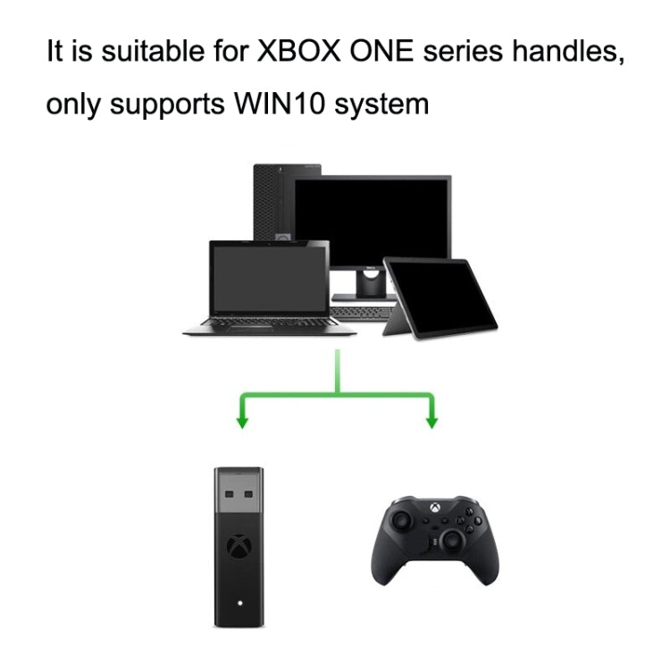 For XBOX ONE Second Generation 2.4G Wireless Receiver Conversion PC Adapter(Black) - Adapter & Cable by PMC Jewellery | Online Shopping South Africa | PMC Jewellery