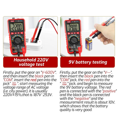 TASI TA801B Automated Manual Integral Digital Multimeter High Precision Digital Display Ammeter - Digital Multimeter by TASI | Online Shopping South Africa | PMC Jewellery | Buy Now Pay Later Mobicred