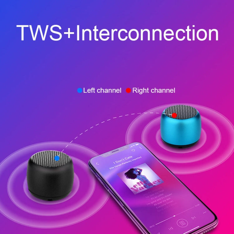 Small TWS Couplet Wireless Bluetooth Speaker Mini Smart Noise Reduction Waterproof Speaker(Black) - Mini Speaker by PMC TechLife | Online Shopping South Africa | PMC TechLife