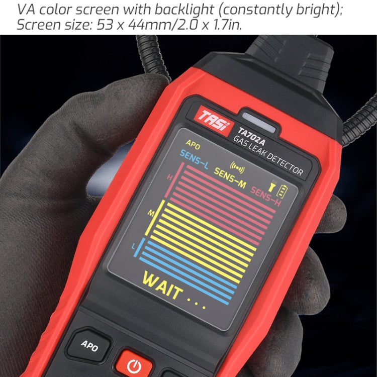 TASI TA702B Simulation Bar+Digital Display Cumbelo Gas Detector Portable Gas Testing Instrument Natural Gas Discovery Detective - Gas Monitor by TASI | Online Shopping South Africa | PMC Jewellery | Buy Now Pay Later Mobicred