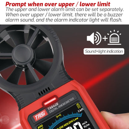 TASI TA642A Portable Digital Wind Speed Meter Air Volume Tester - Tachometers & Anemometer by TASI | Online Shopping South Africa | PMC Jewellery | Buy Now Pay Later Mobicred