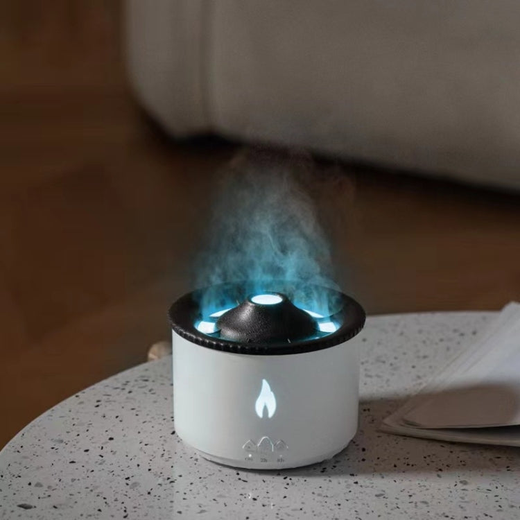 Volcanic Essential Oil Aroma Diffuser Ultrasonic Air Humidifier, Model: Two-color Remote Control(US Plug) - free shipping - PMC TechLife - Order now!