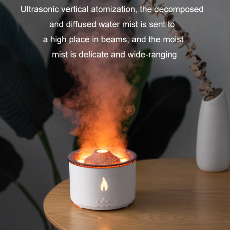 Volcanic Essential Oil Aroma Diffuser Ultrasonic Air Humidifier, Model: Two-color Remote Control(US Plug) - free shipping - PMC TechLife - Order now!
