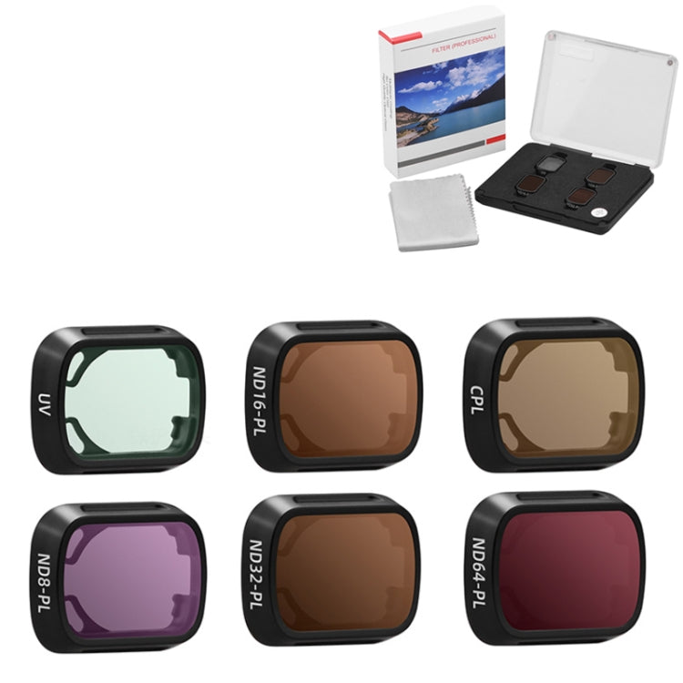 For DJI MINI3/MINI 3PRO BRDRC Filter Protective Glass, Style: 6pcs/set UV+CPL+ND8PL+ND16PL+ND32PL+ND64PL - Other by BRDRC | Online Shopping South Africa | PMC Jewellery | Buy Now Pay Later Mobicred