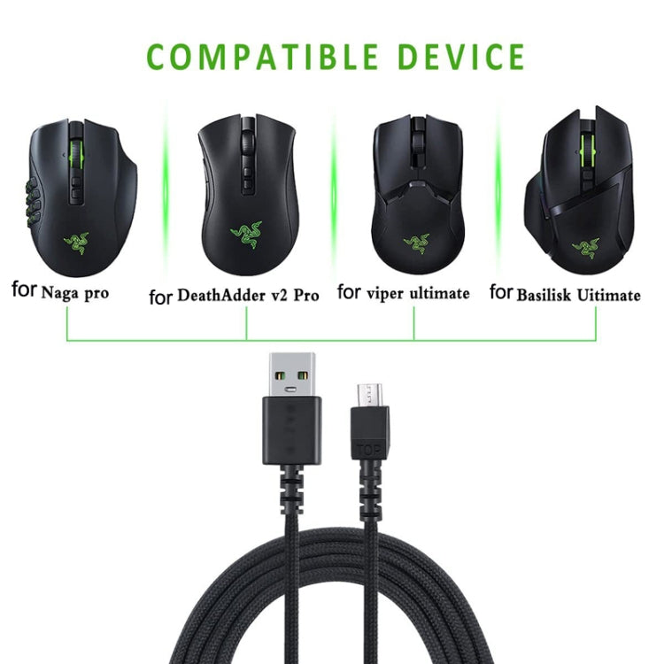 For Razer / Naga Viper Pro / Viper V2 Professional Wireless Mouse Charging Cable(Black) - Other by PMC Jewellery | Online Shopping South Africa | PMC Jewellery