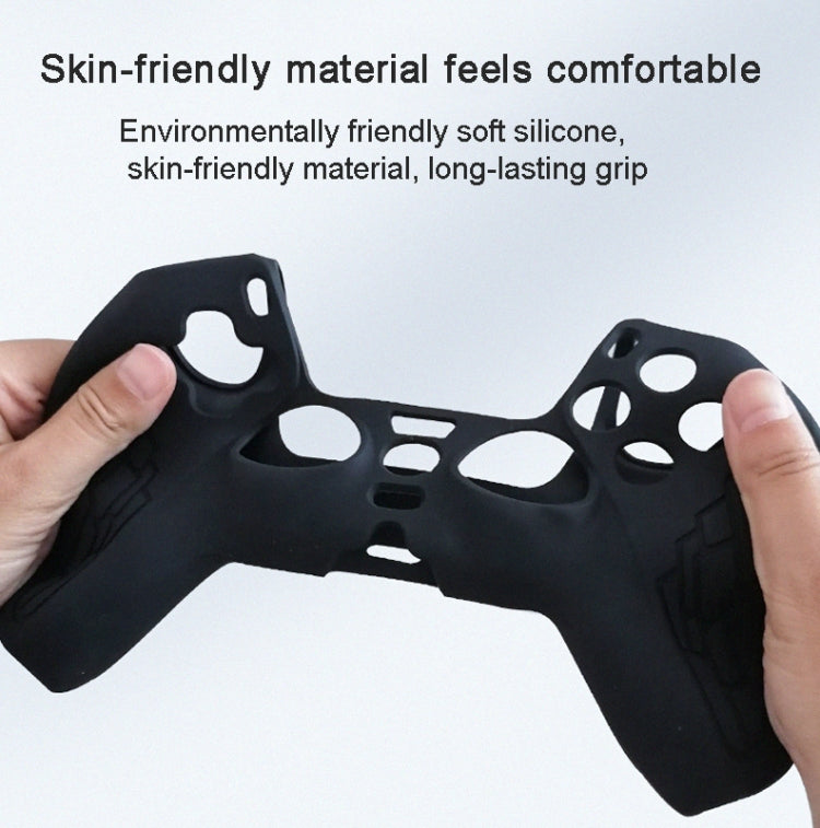 For PS5 Gamepad Silicone Case Non-slip Texture Thickened Protective Cover(Red) - Cases by PMC TechLife | Online Shopping South Africa | PMC TechLife