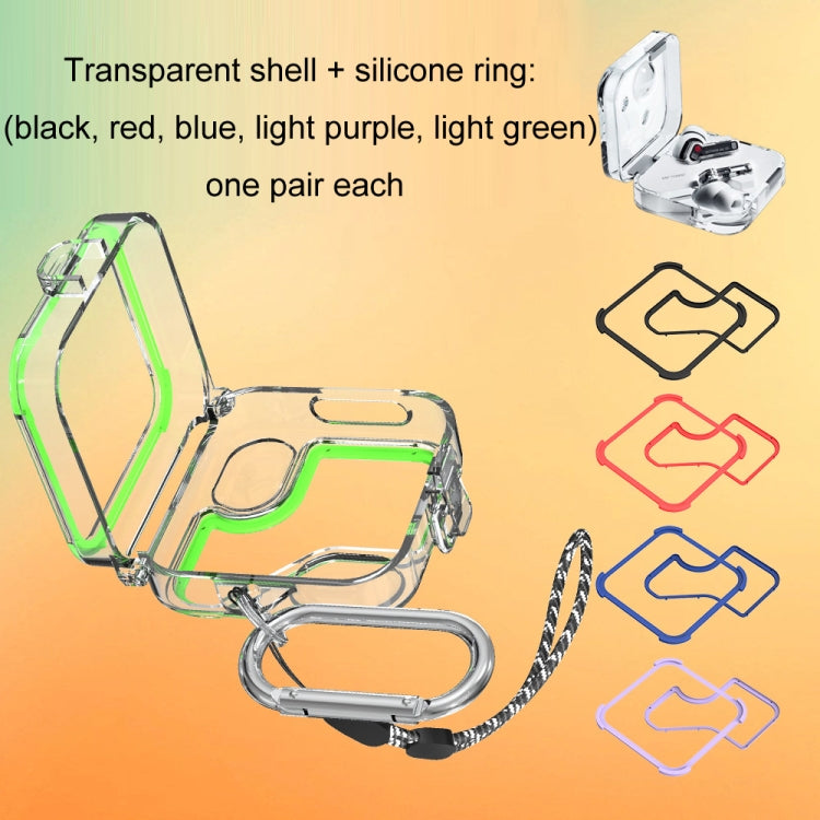 For Nothing Ear 2 Hollow Transparent Earphone Shockproof PC Case(D31) - Other Earphone Case by PMC TechLife | Online Shopping South Africa | PMC TechLife