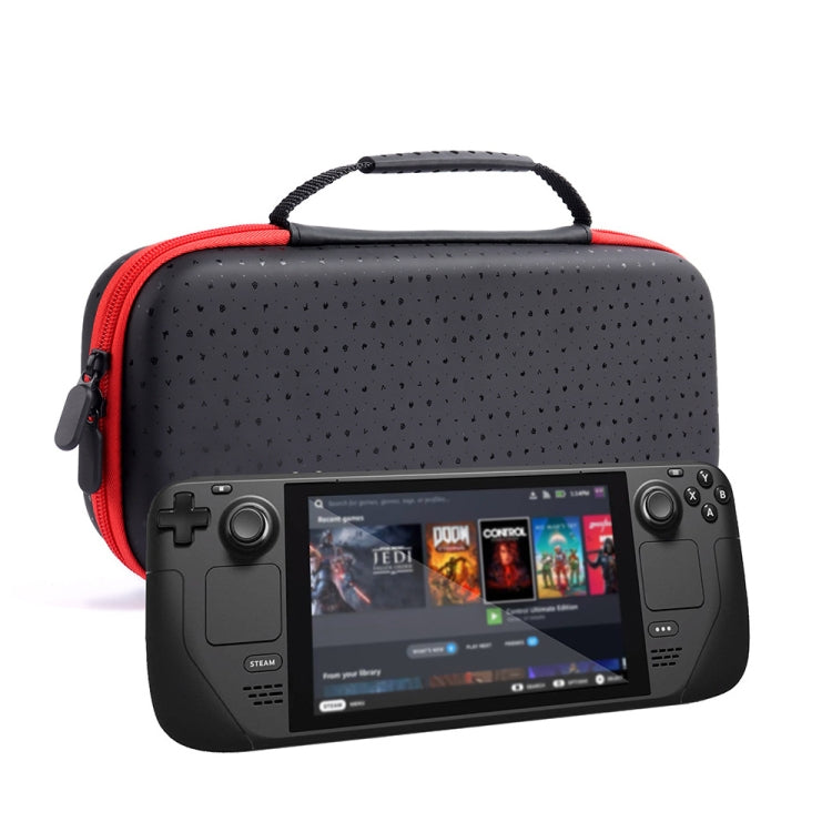 For Steam Deck Game Console Storage Bag Waterproof and Drop-proof with Interlayer(Black) - Accessories by PMC Jewellery | Online Shopping South Africa | PMC Jewellery