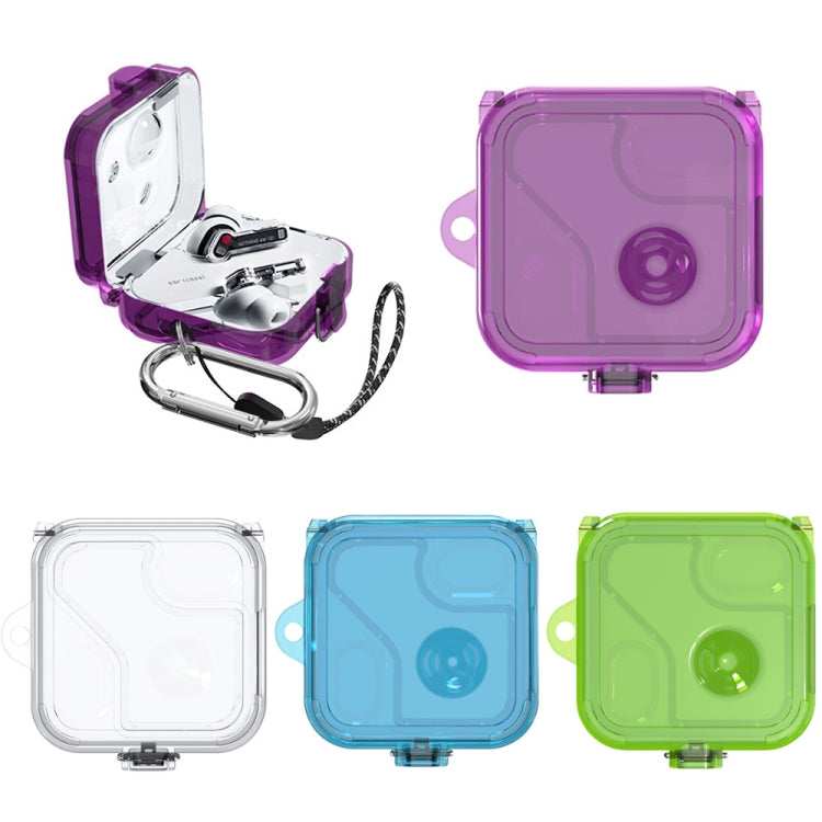 For Nothing Ear 2 Earphone Transparent Mirror PC Case(Transparent Purple) - Other Earphone Case by PMC TechLife | Online Shopping South Africa | PMC TechLife | Buy Now Pay Later Mobicred