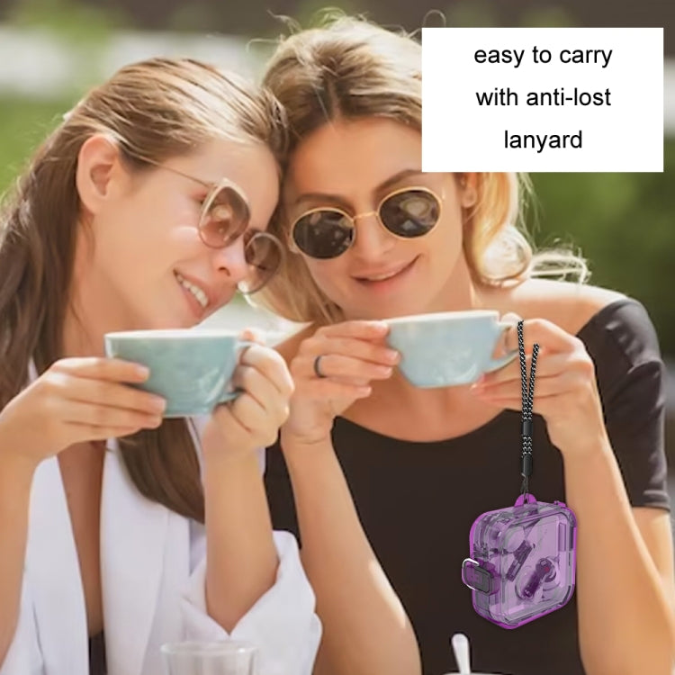 For Nothing Ear 2 Earphone Transparent Mirror PC Case(Transparent Purple) - Other Earphone Case by PMC TechLife | Online Shopping South Africa | PMC TechLife | Buy Now Pay Later Mobicred