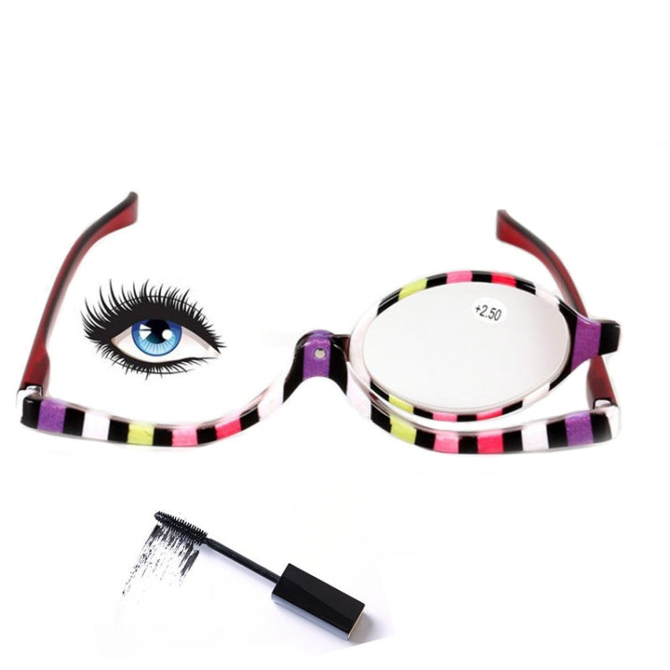 Makeup Presbyopic Glasses Multicolored Rotatable Magnifying Glass Single Piece Reading Glass, Degree: +350 - Presbyopic Glasses by PMC Jewellery | Online Shopping South Africa | PMC Jewellery