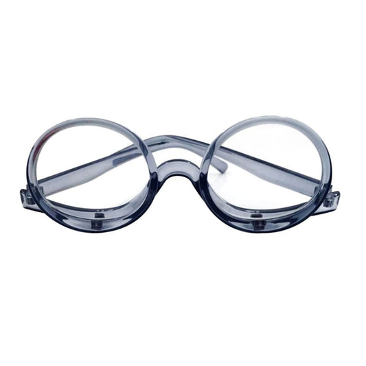 Makeup Magnifying Glass Presbyopic Glasses Flip Swivel Reading Glasses, Degree: +350(Transparent Gray) - Presbyopic Glasses by PMC Jewellery | Online Shopping South Africa | PMC Jewellery