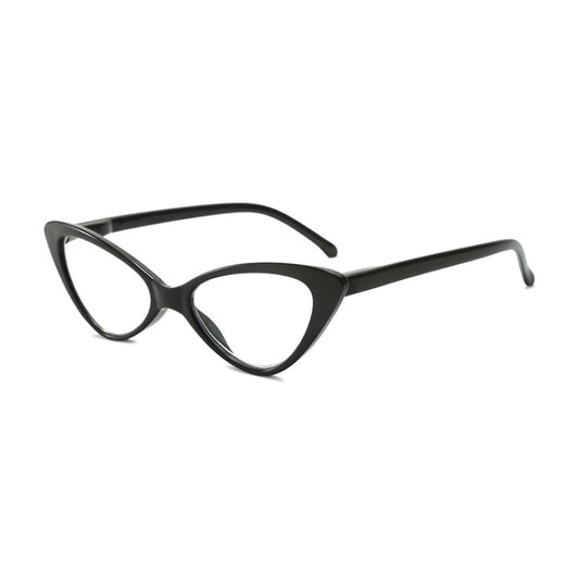 Street Stall Triangular Cat Eye Presbyopic Glasses, Degree: +150(Black) - Presbyopic Glasses by PMC Jewellery | Online Shopping South Africa | PMC Jewellery