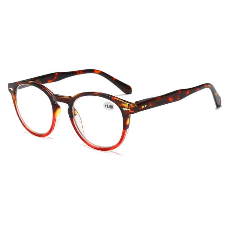 Retro Flexible Durable Portability HD Presbyopic Glasses +100(Red) - Presbyopic Glasses by PMC Jewellery | Online Shopping South Africa | PMC Jewellery