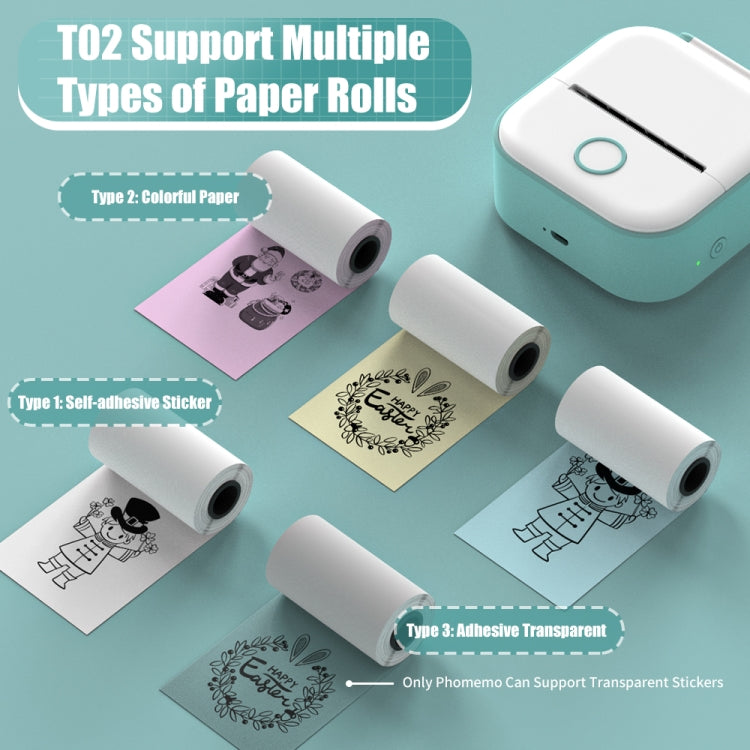 Phomemo T02 Gift Box Phone Bluetooth Mini Printer Photo Thermal Printer Family Student Wrong Question Printer(Pink) - free shipping - PMC TechLife - Order now!