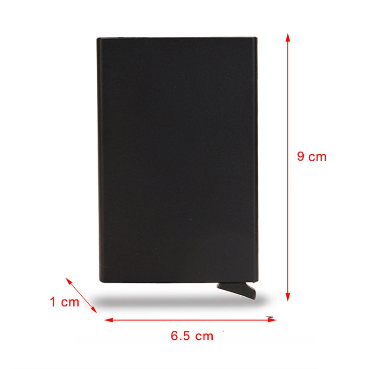 RFID Short Metal Card Case Credit Card Holder Wallet(Gold) - free shipping - PMC TechLife - Order now!