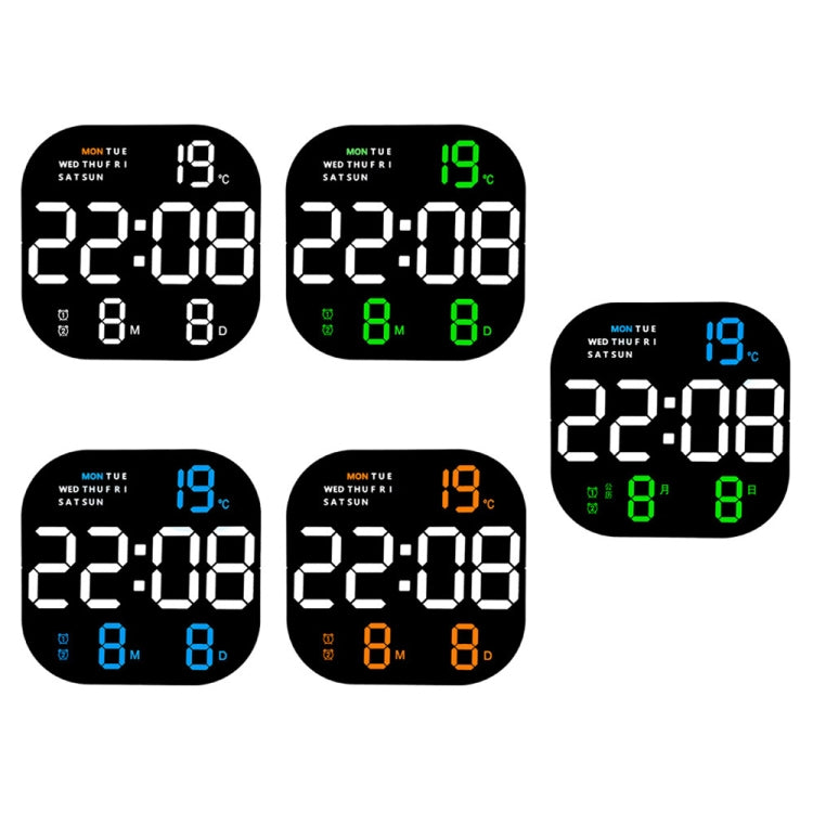 6633 LED Screen Digital Display Timing Desktop Alarm Clock Living Room Hanging Clock(Green Light) - Wall Clock by PMC TechLife | Online Shopping South Africa | PMC TechLife | Buy Now Pay Later Mobicred