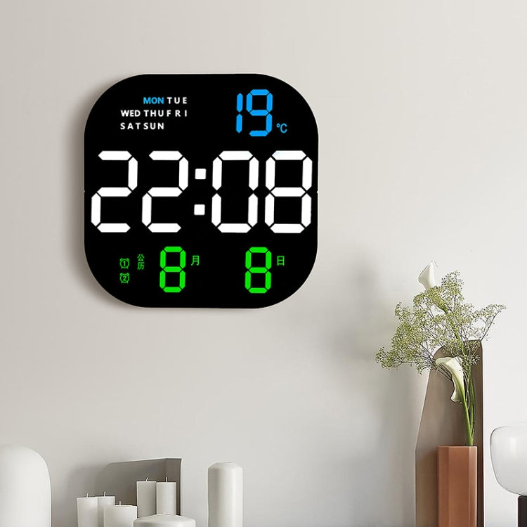 6633 LED Screen Digital Display Timing Desktop Alarm Clock Living Room Hanging Clock(Green Light) - Wall Clock by PMC TechLife | Online Shopping South Africa | PMC TechLife | Buy Now Pay Later Mobicred