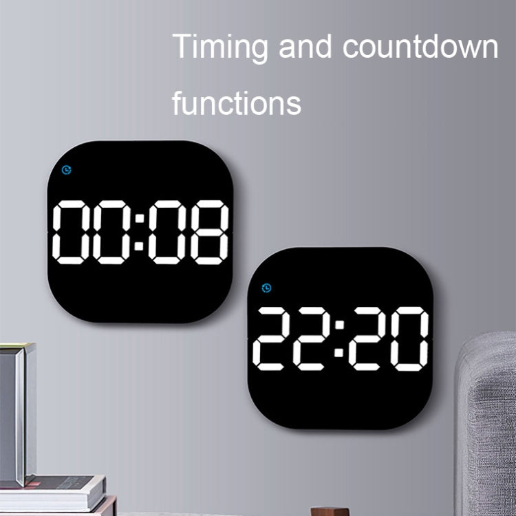 6633 LED Screen Digital Display Timing Desktop Alarm Clock Living Room Hanging Clock(Green Light) - Wall Clock by PMC TechLife | Online Shopping South Africa | PMC TechLife | Buy Now Pay Later Mobicred