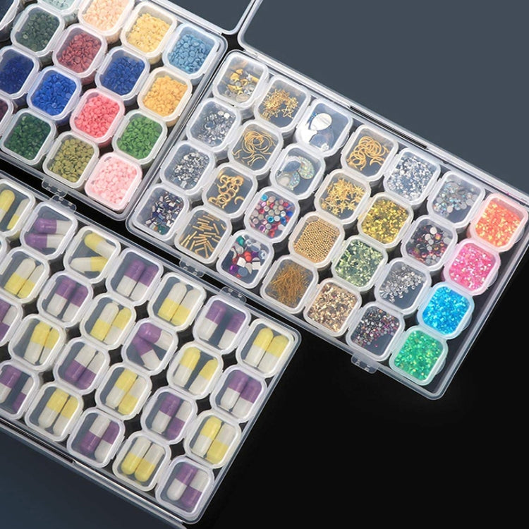 56 Slots Transparent Plastic Storage Box Jewelry Nail Art Rhinestone Bead Box, Color:  Colored - Jewelry Storages by PMC Jewellery | Online Shopping South Africa | PMC Jewellery