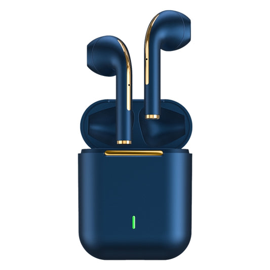 J18 Bluetooth 5.0 TWS In-Ear Wireless Earphones Long Battery Life Headphones(Blue) - TWS Earphone by PMC Jewellery | Online Shopping South Africa | PMC Jewellery