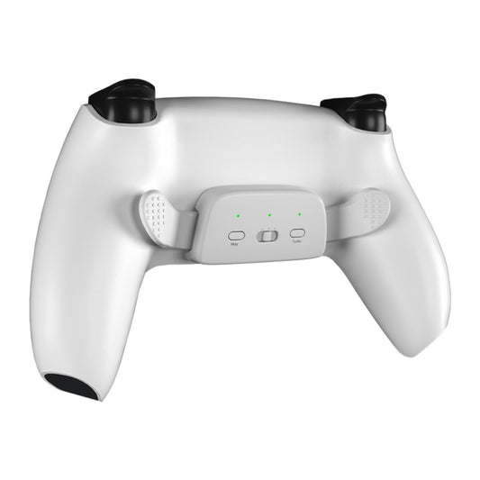 For PS5 Wireless Bluetooth Gamepad With Clip Buttons Cases(White) - Gamepads by PMC Jewellery | Online Shopping South Africa | PMC Jewellery