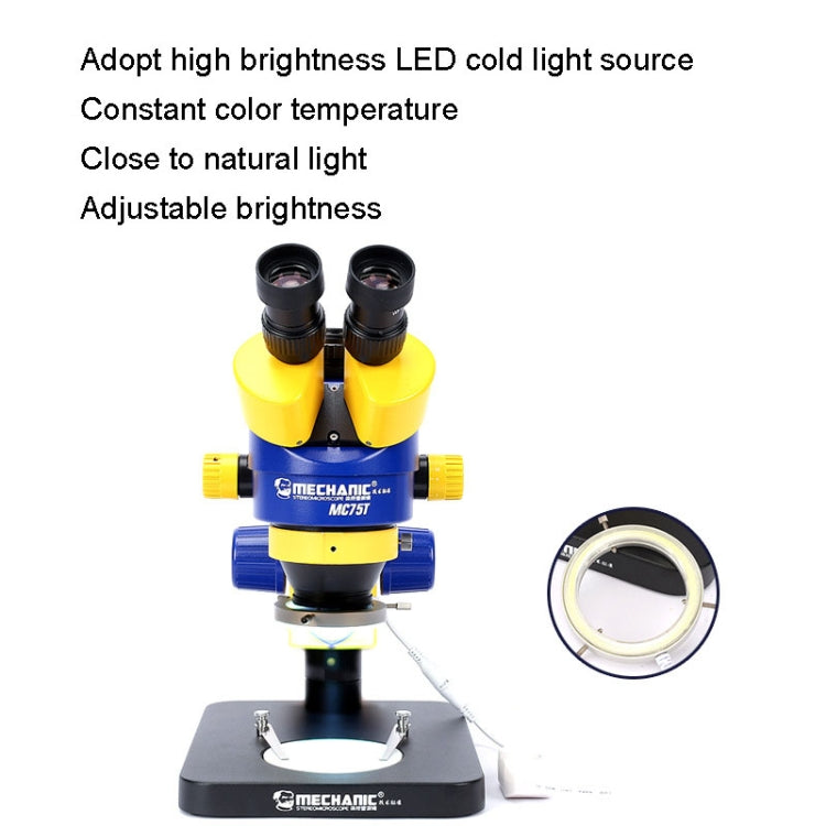 MECHANIC MC-75TB1 Trinocular Stereo Microscope Industrial Grade Can Connect To HD Display - free shipping - PMC TechLife - Order now!