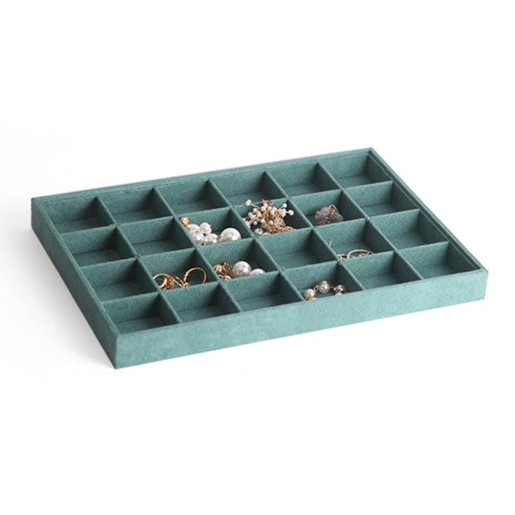 Suede Multifunctional Jewelry Display Tray Necklace Bracelet Bangle Display Case, Style: 24 Grid - Jewelry Storages by PMC Jewellery | Online Shopping South Africa | PMC Jewellery