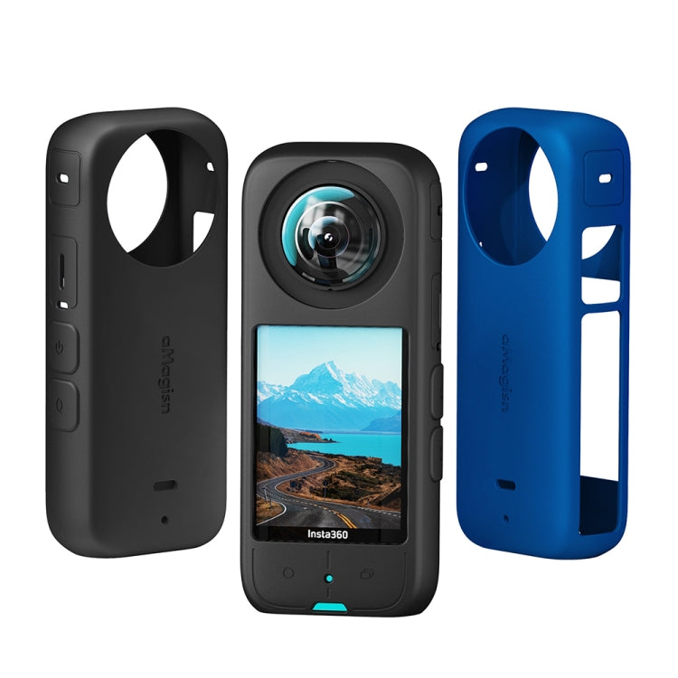 For Insta360 X3 AMagisn Body Silicone Protective Cover, Style: Body Case (black) - Case & Bags by aMagisn | Online Shopping South Africa | PMC TechLife | Buy Now Pay Later Mobicred