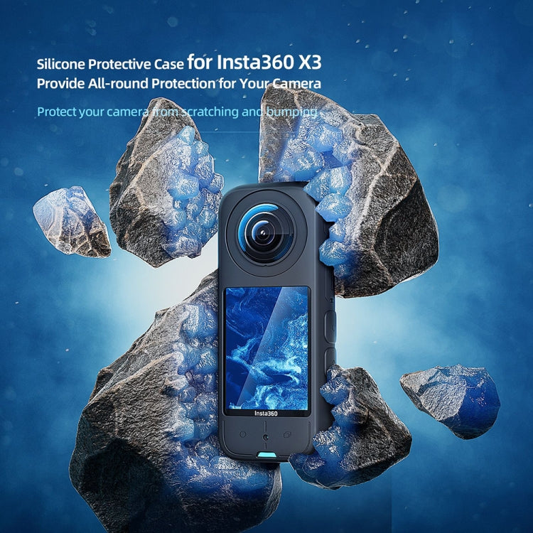For Insta360 X3 AMagisn Body Silicone Protective Cover, Style: Body Case (black) - Case & Bags by aMagisn | Online Shopping South Africa | PMC TechLife | Buy Now Pay Later Mobicred