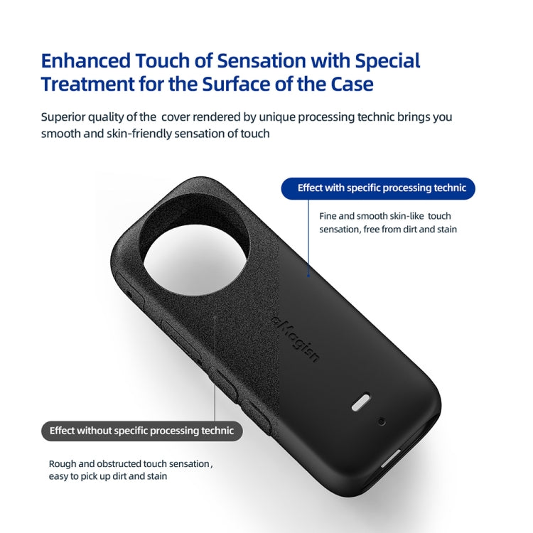 For Insta360 X3 AMagisn Body Silicone Protective Cover, Style: Body Case (black) - Case & Bags by aMagisn | Online Shopping South Africa | PMC TechLife | Buy Now Pay Later Mobicred