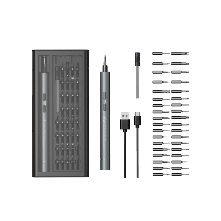 IFu  42-In-1 Electric Screwdriver Set Precisions USB Fast Charging Screw Driver With LED Work Light(D2 Plus) - free shipping - PMC TechLife - Order now!