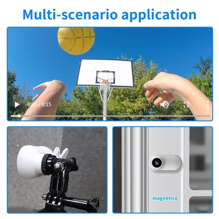 Magnetic Thumb Camera Portable HD Camera For Outdoor Cycling, Model: Standard+Pet Silicone Collar - free shipping - PMC TechLife - Order now!
