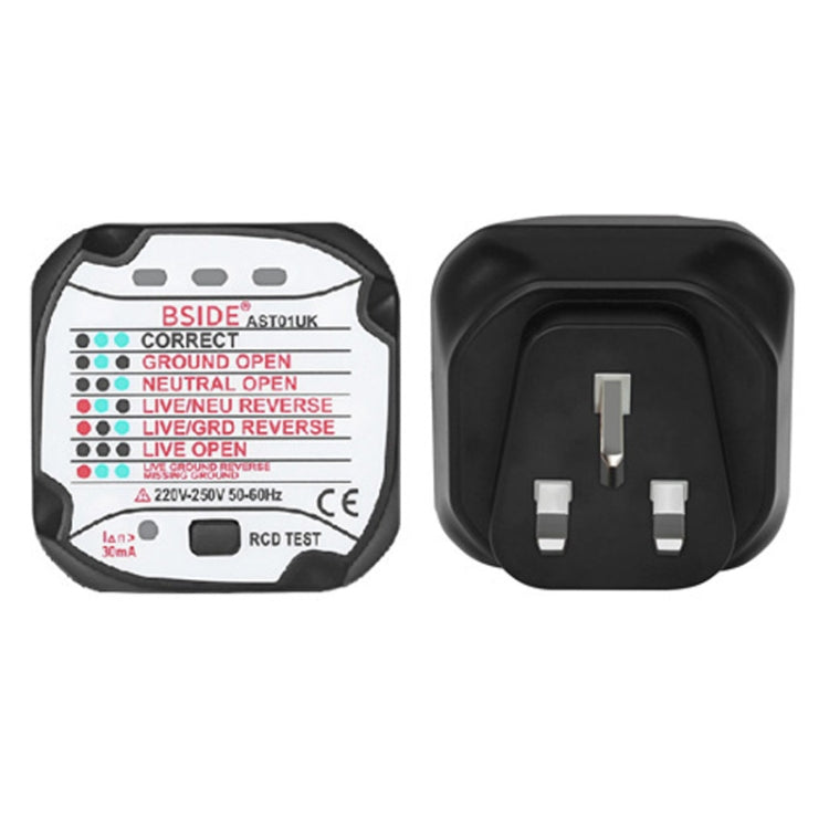 BSIDE AST01 Plug Power Tester Electrical Socket Detector UK Plug - free shipping - PMC TechLife - Order now!