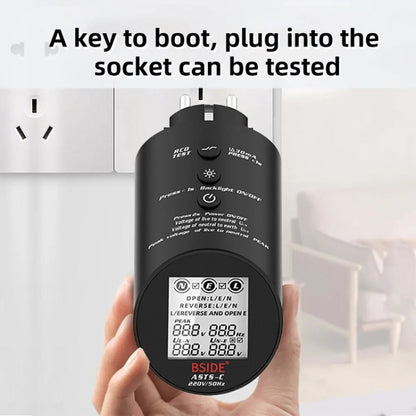 BSIDE ASTS Circuit Analyzer Plug Power Tester EU Plug - Current & Voltage Tester by BSIDE | Online Shopping South Africa | PMC Jewellery | Buy Now Pay Later Mobicred